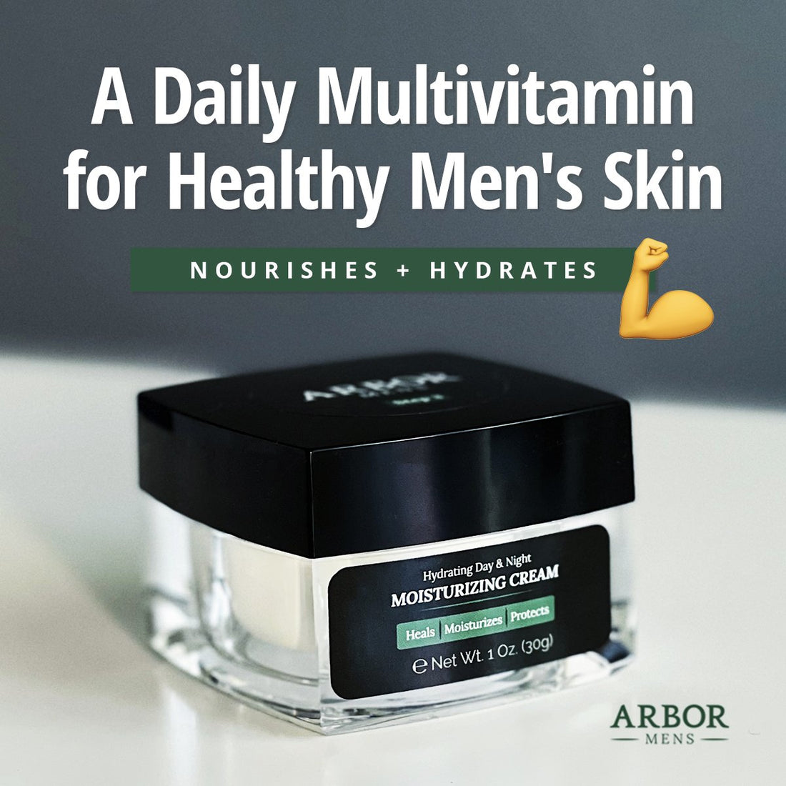 How to Use a Face Moisturizer For Men - Arbor Mens Hydrating Day and Night Moisturizing Cream