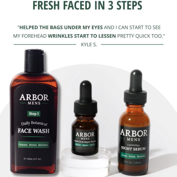 Arbor Men's Skincare for Men Delete Your Eye Bags & Dark Spots